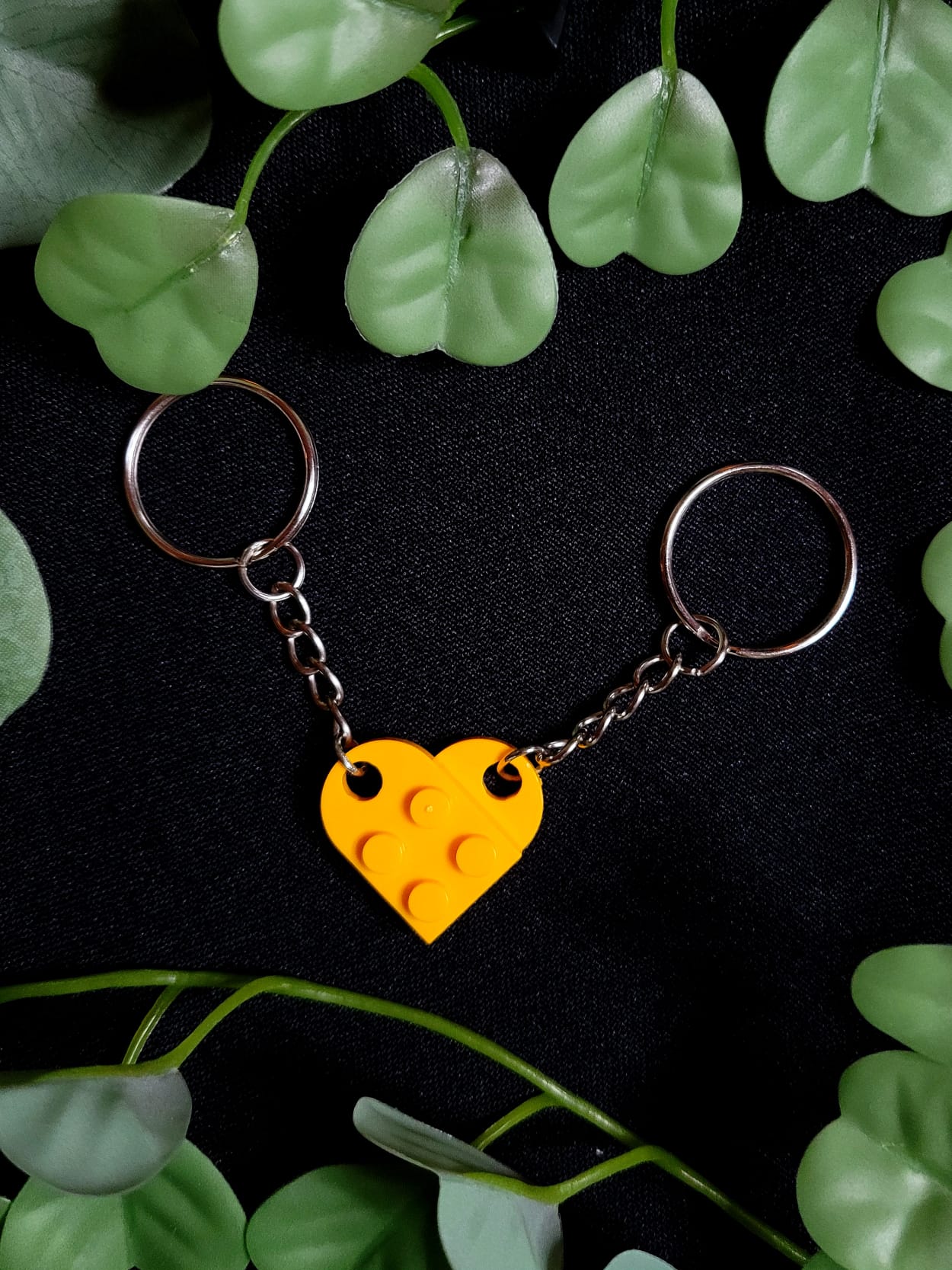 Keychain lego hearts